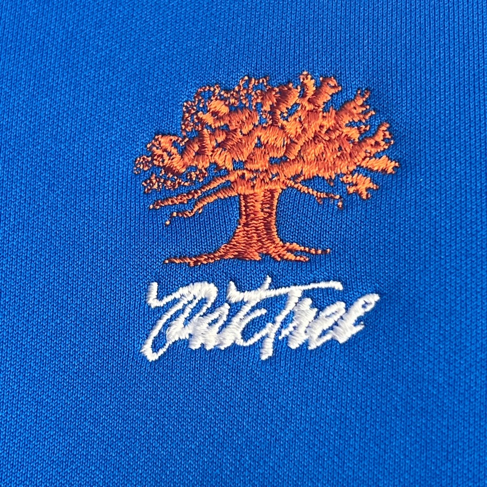 Adidas Kid Quarter Zip Pullover Long Sleeve Blue Oak Tree Logo Athletic M 11-12Y - Picture 4 of 10